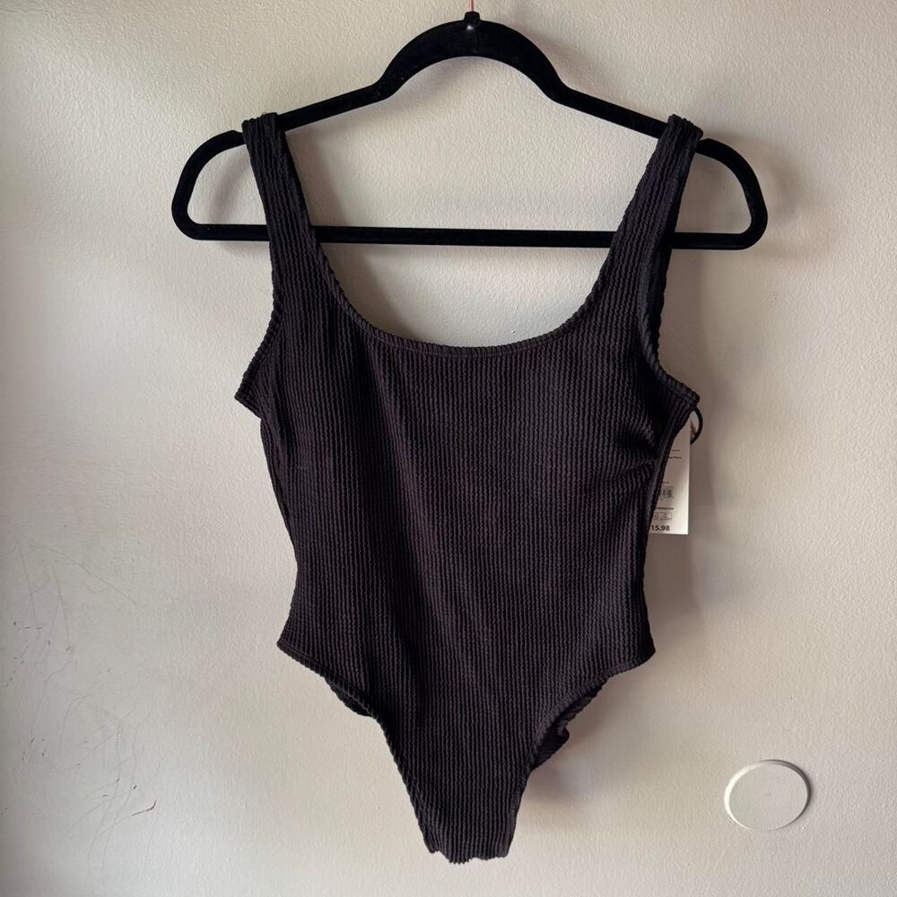 No-boundaries Women's Black and Grey Swimsuit-one-piece